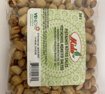 ROASTED SALTED PISTACHIO 250G MIDO