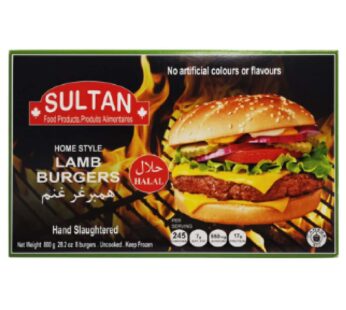 Sultan Lamb Burger Frozen Sultan 800g