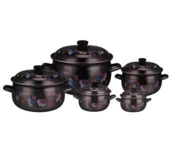 Cooking Pot Enamel Coated Set 16,18,20,22,24