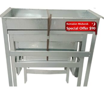 BBQ Tin Stand Set of 4 (70, 60, 50, 40cm)