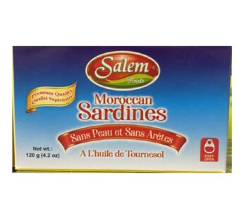 Sardines Boneless Skinless sunflower oil 120g