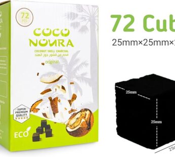 Charcoal coco noura eco green 72 cubes