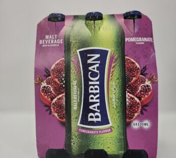 BARBICAN MALT BEVERAGE NON ALCOHOLIC POMEGRANATE FLAVOUR 6*330ml